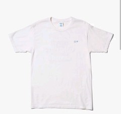 Limited Edition GLOSSIER Logo Tee T-Shirt Size L/Large White w/Blue Graphics NIP