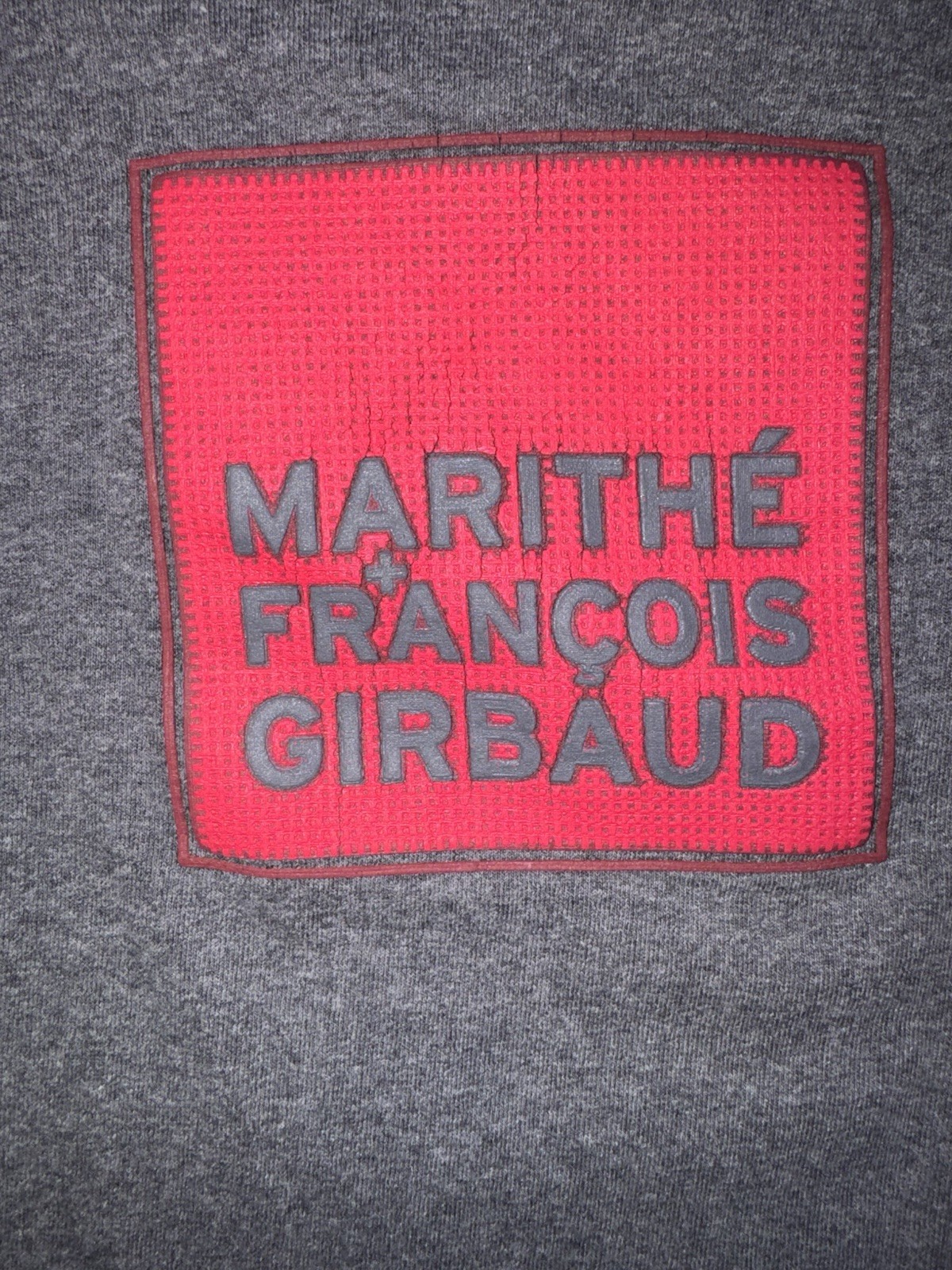 Vintage Marithe Francois Girbaud Y2K Silicon Applique Box Logo Tee XL gallery