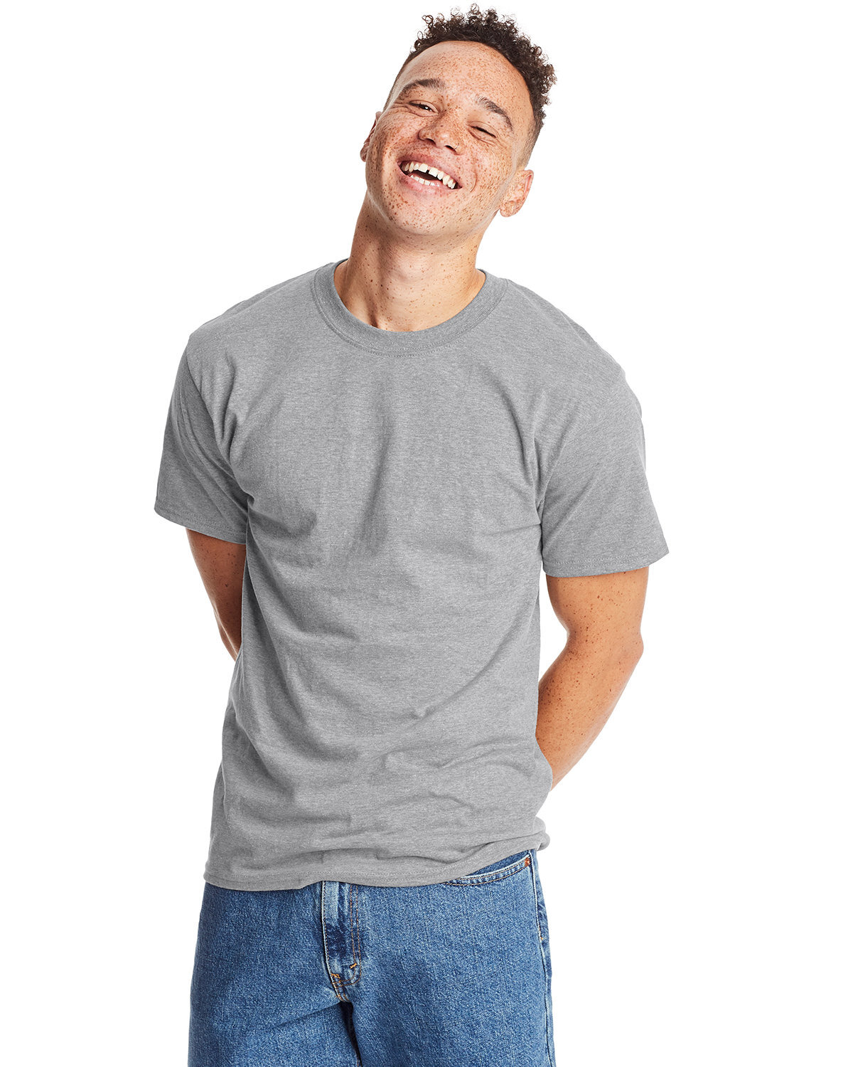 5 Pack Of Hanes 5180 Unisex Plain Blank Casual Beefy-T Shirt Stylish T-Shirt gallery