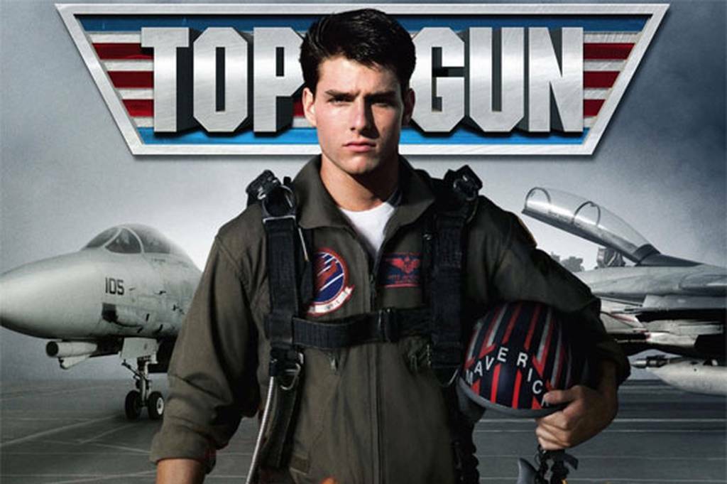 Top Gun Movie F14 Fighter Jet Flying Through Clouds Men's T Shirt gallery