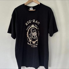 ¥¥ RETRO AUTHENTIC ZIG ZAG ROLLING PAPERS VINTAGE SHIRT 👕 with gold print ¥¥