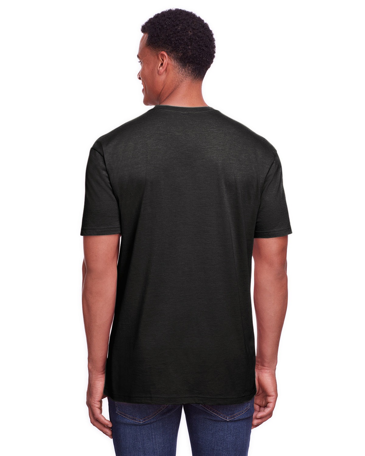 Gildan Men's Softstyle CVC Stylish Casual Plain T-Shirt Black Mist Size 4X Only gallery