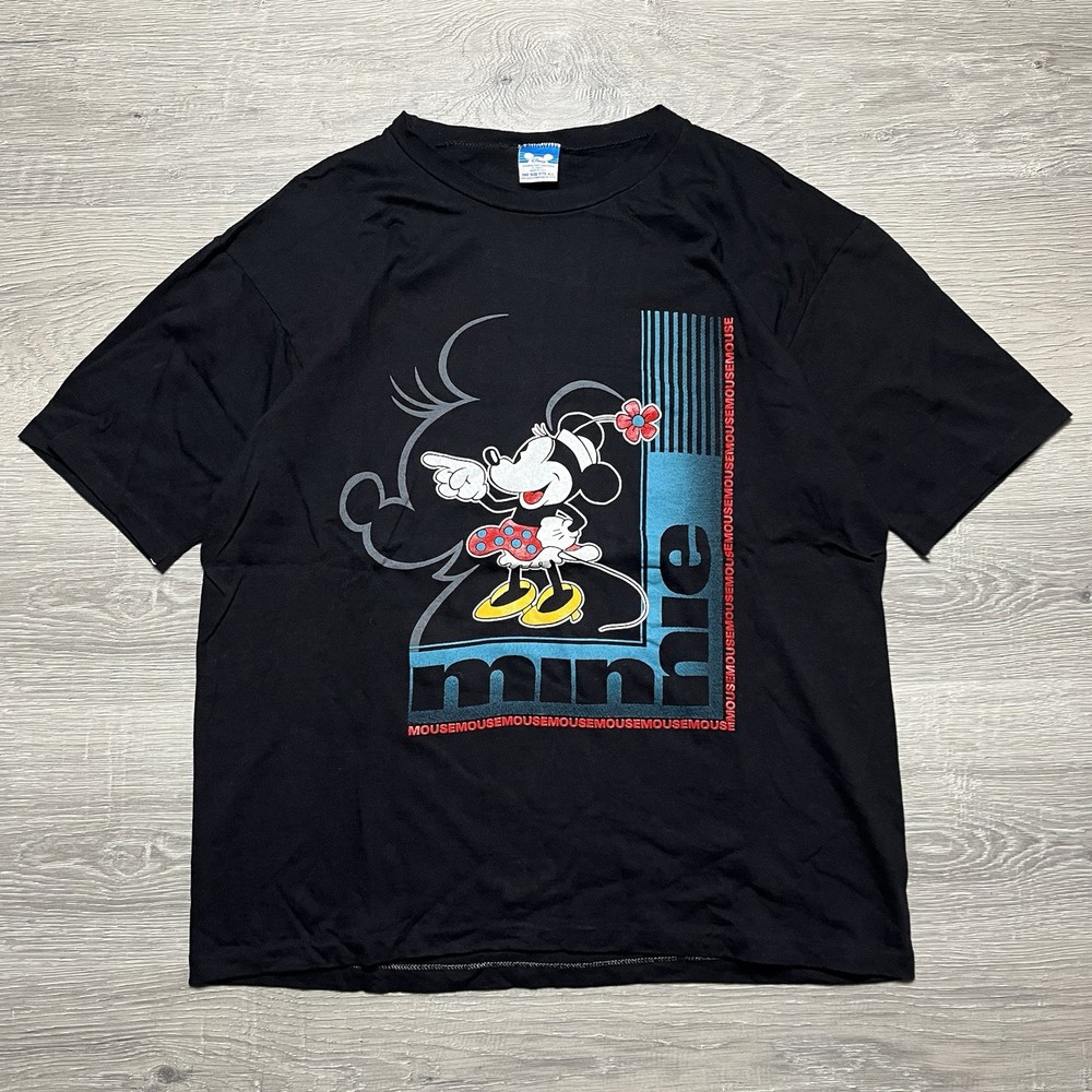 Vintage 80s 90s Minnie Mouse Shadow Graphic Disney Shirt OSFA Fits Large