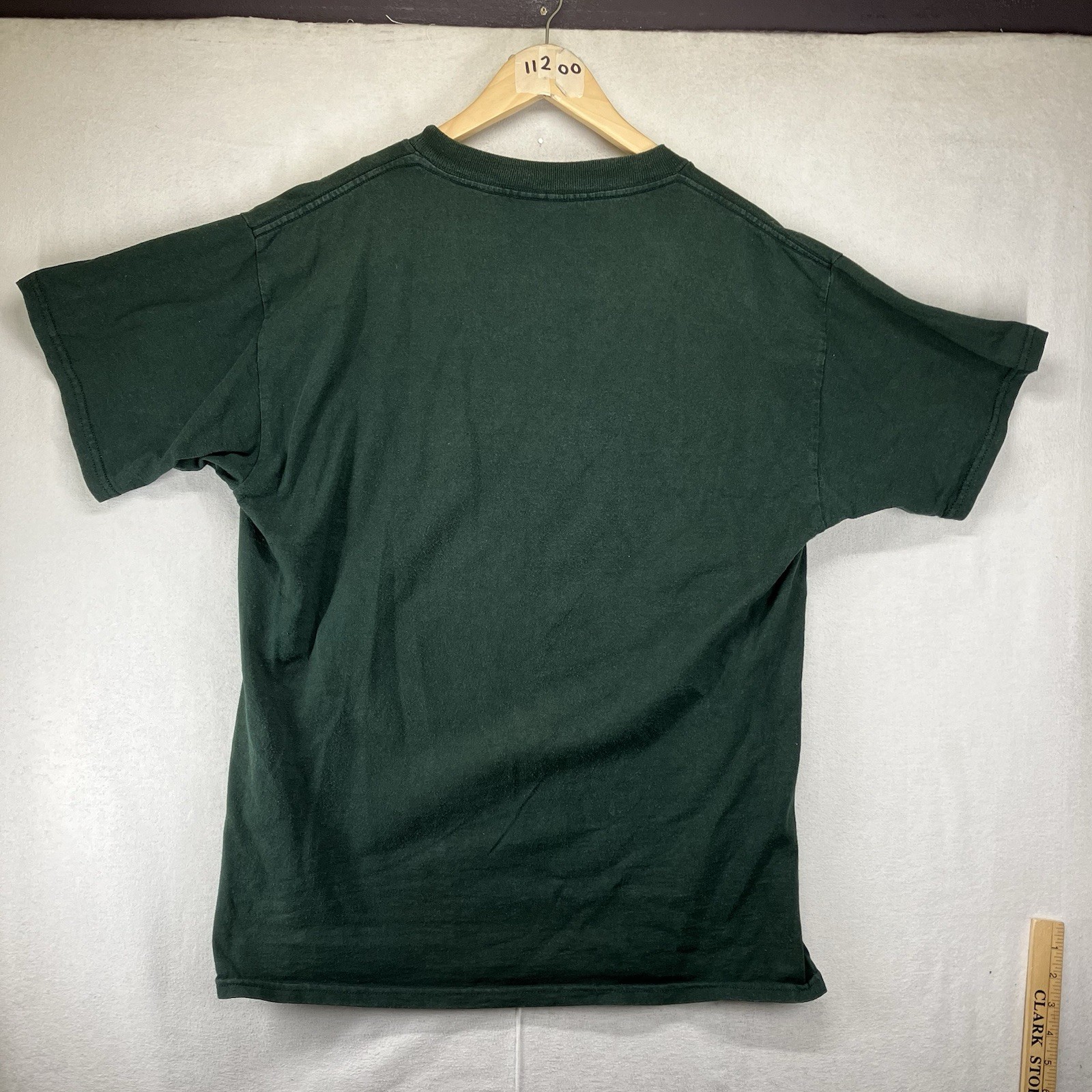 Vintage Dad Fishing Shirt Mens Large Faded Forest Green Embroidered Classic 90s gallery