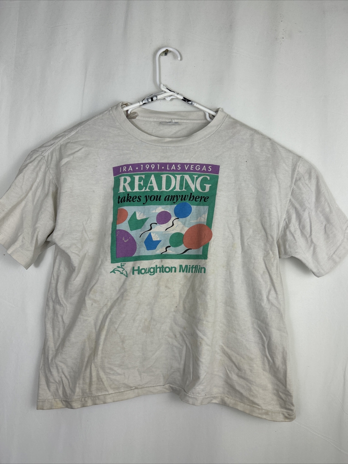 Four Seasons Vintage Men’s XL Las Vegas 1991 Reading White T-Shirt
