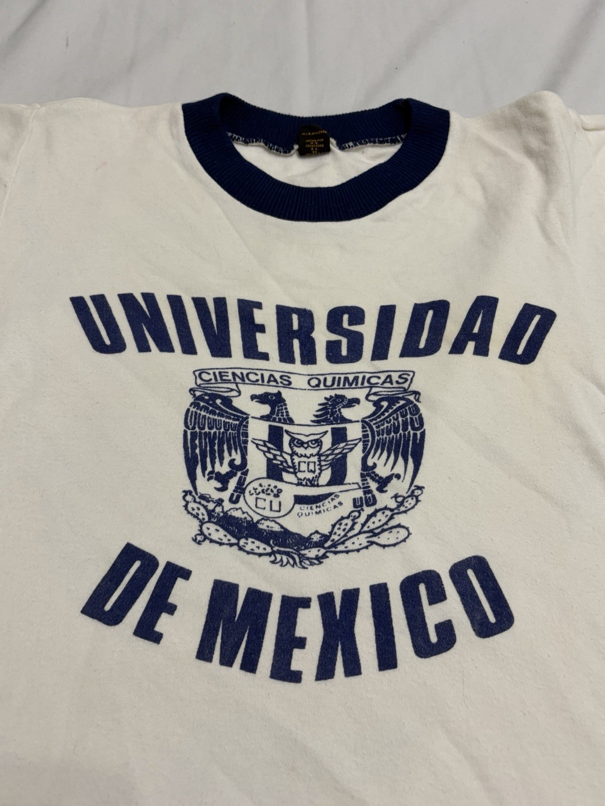 50s 60s 70s Mexican university T-shirt XS Ringer UNAM gallery