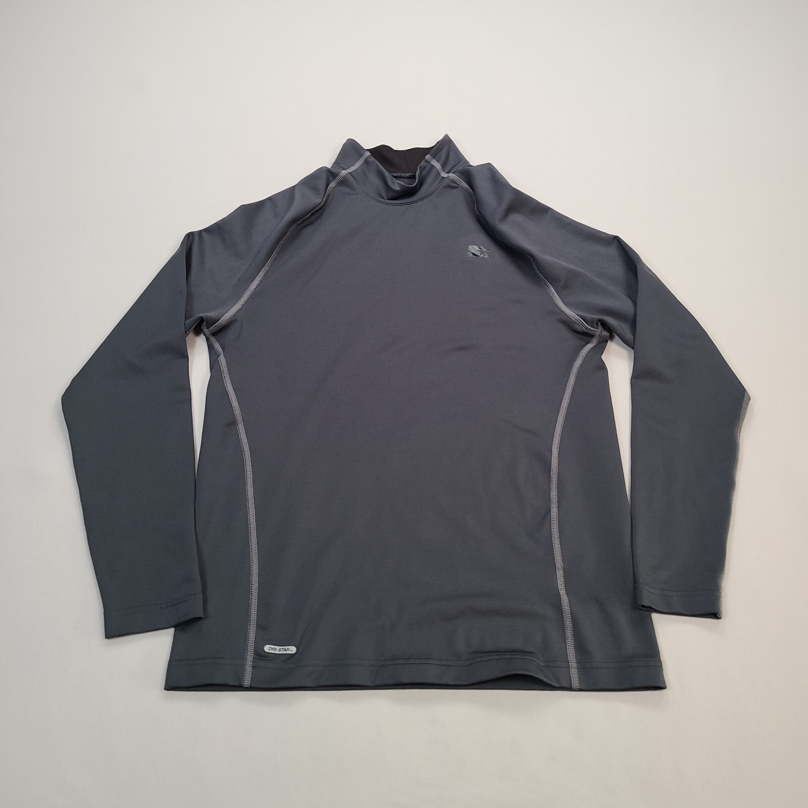 Starter Shirt Mens Large Gray Logo Long Sleeve Comfort Casual Outdoors gallery