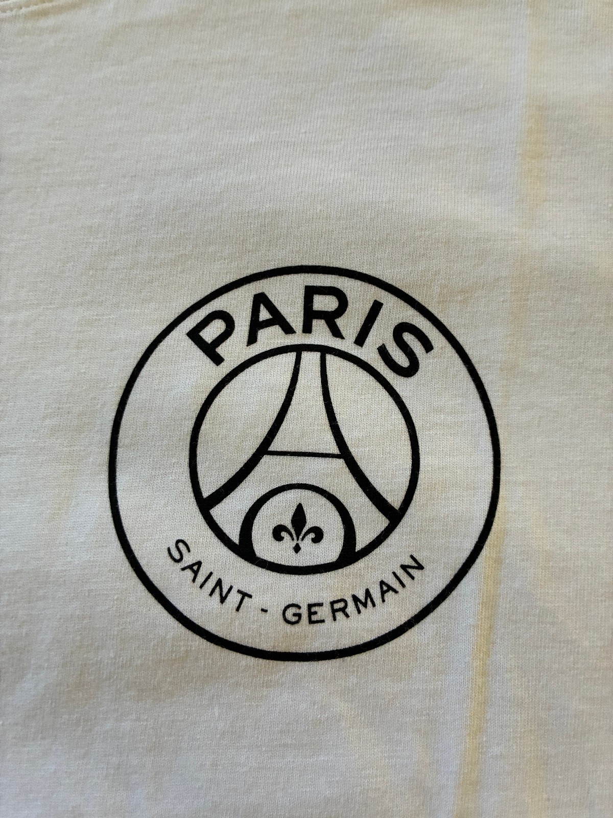 Nike Air Jordan Paris Saint-Germain Men’s PSG White Graphic T-Shirt, Size - L gallery