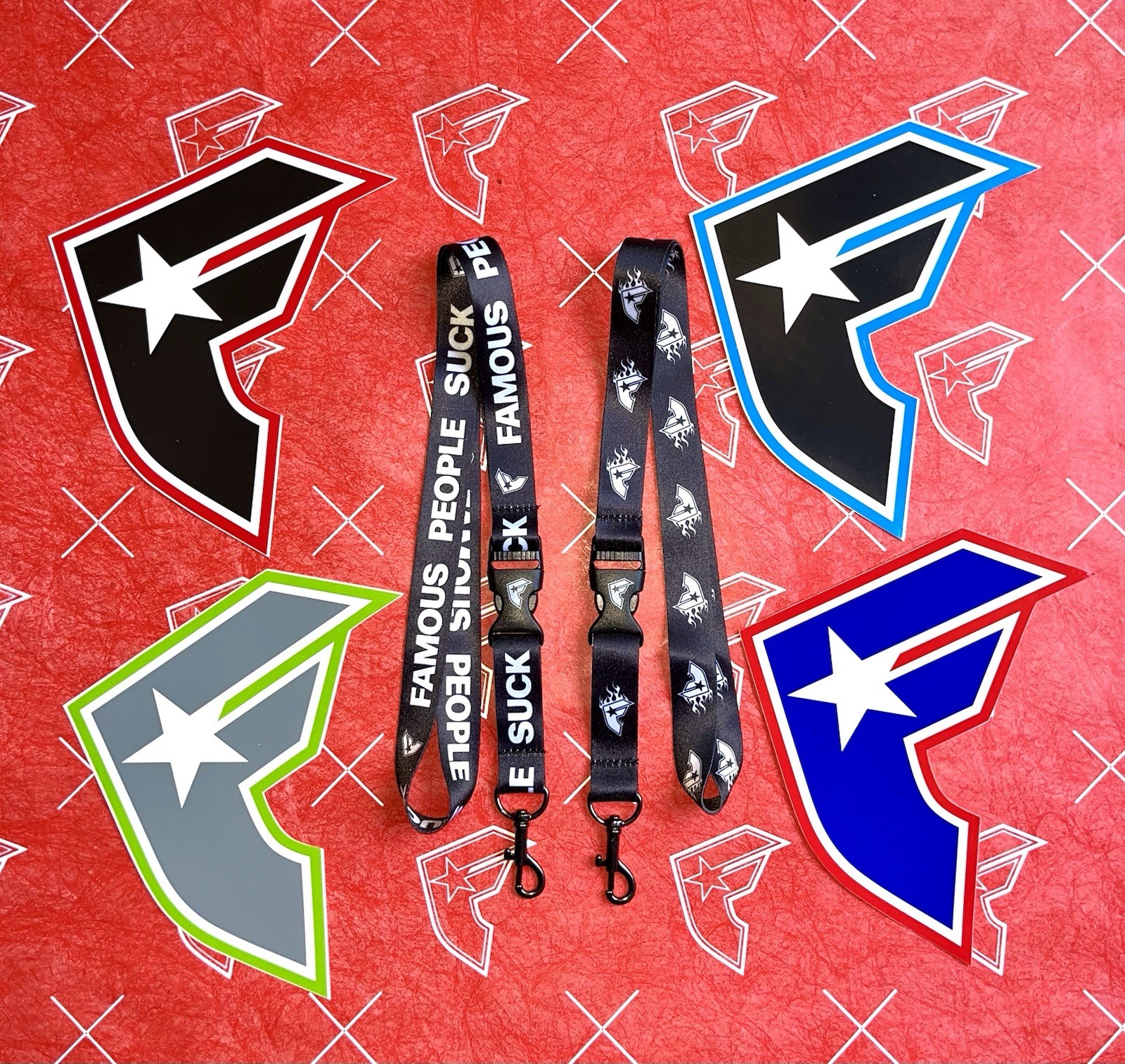 Famous Stars And Straps Large Sticker And Lanyard Set Travis Barker Blink 182 gallery