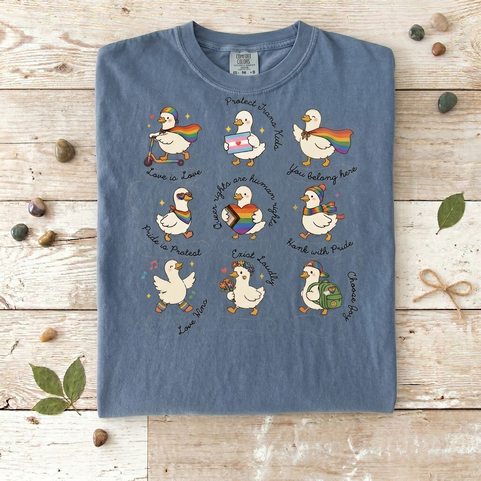 Silly Goose LGBTQ Subtle Message Pride Shirt, Proud Geese Ally shirt gallery