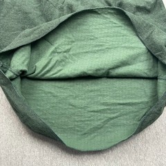 LL Bean Traditional Fit Lined River Henley Long Sleeve Shirt Mens Large Green