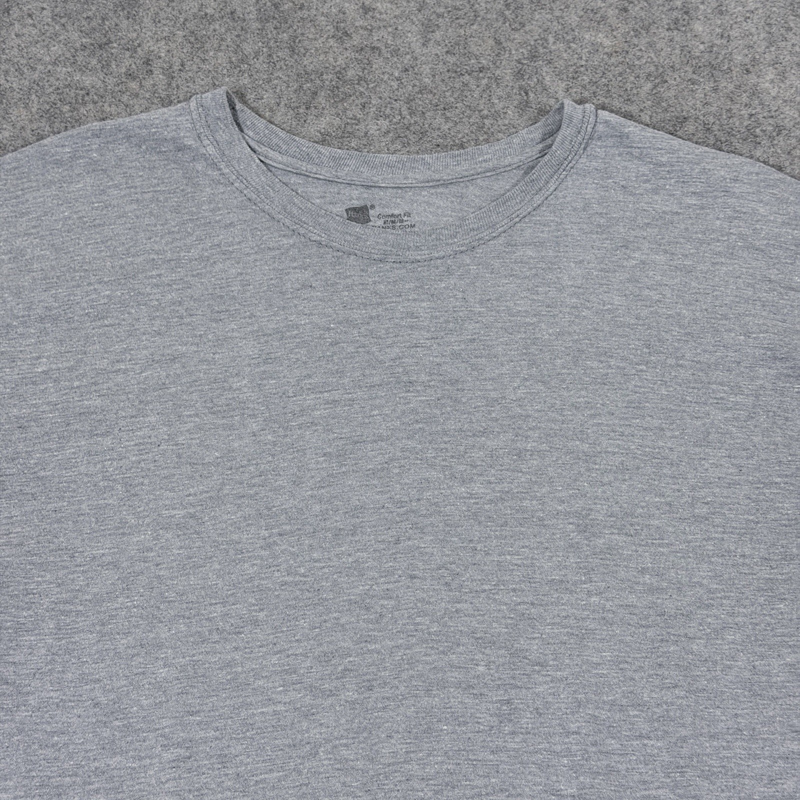 Hanes Comfort Fit Tagless Short Sleeve Casual T-Shirt Fit Men's Size Medium Gray gallery