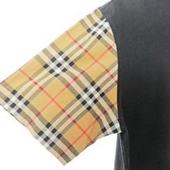 Burberry Beautiful Nova Check Short Sleeve Tee XS Black 1104 Used 6a2066ac40e0b7