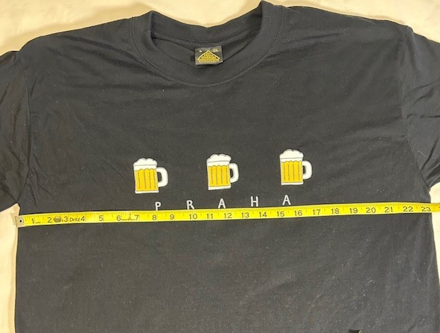 Art Praha Fun Explosive 2XL TShirt Beer Mugs Black Short Sleeve *See Measurement gallery