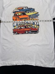 Vintage NOS Large Chevy Car White Single Stitch T-shirt. Screen Star Best. USA