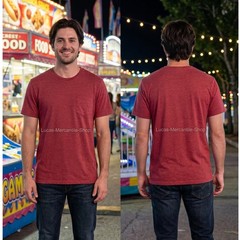 Levi’s Red Tab Semi Sheer Red Pocket T Shirt Men’s Large 42-44
