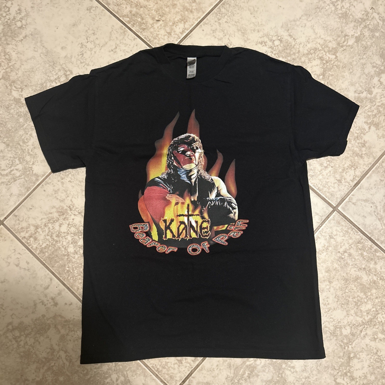WWF WWE Kane Bearer of Pain Shirt Tee Medium 90s 1998