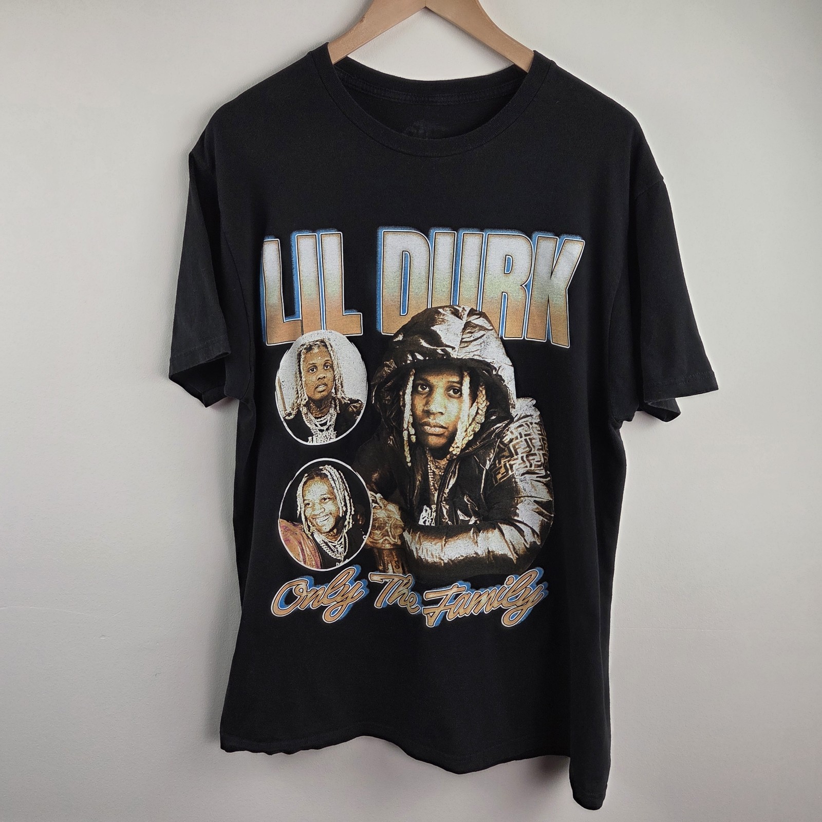 Otf Lil Durk Only The Family T Shirt Mens Medium Black Short Sleeve Graphic gallery