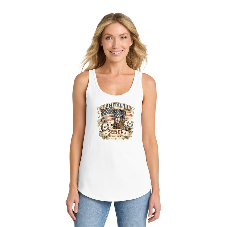 America 250th Anniversary Womens Tank Top USA Patriotic Independence Day gallery