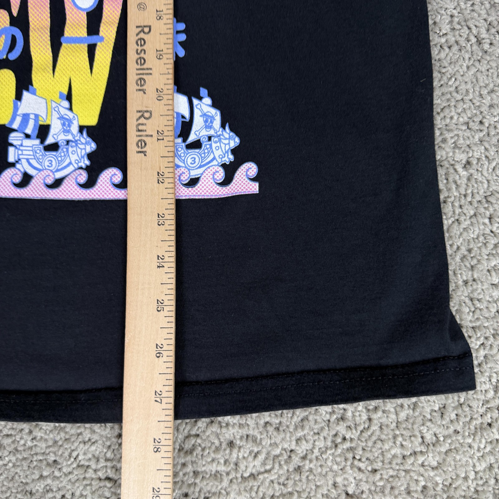 One Piece Straw Hat Crew Shirt Mens Medium Black Graphic Tee Ripple Junction gallery