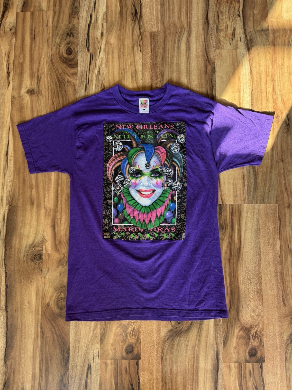 NEW ORLEANS MILLENIUM 2000 Y2K MARDI GRAS Shirt Artwork By Andrea Mistretta gallery