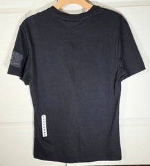 Time Space Black Graphic T-Shirt Utility Pocket Techwear Streetwear Size M