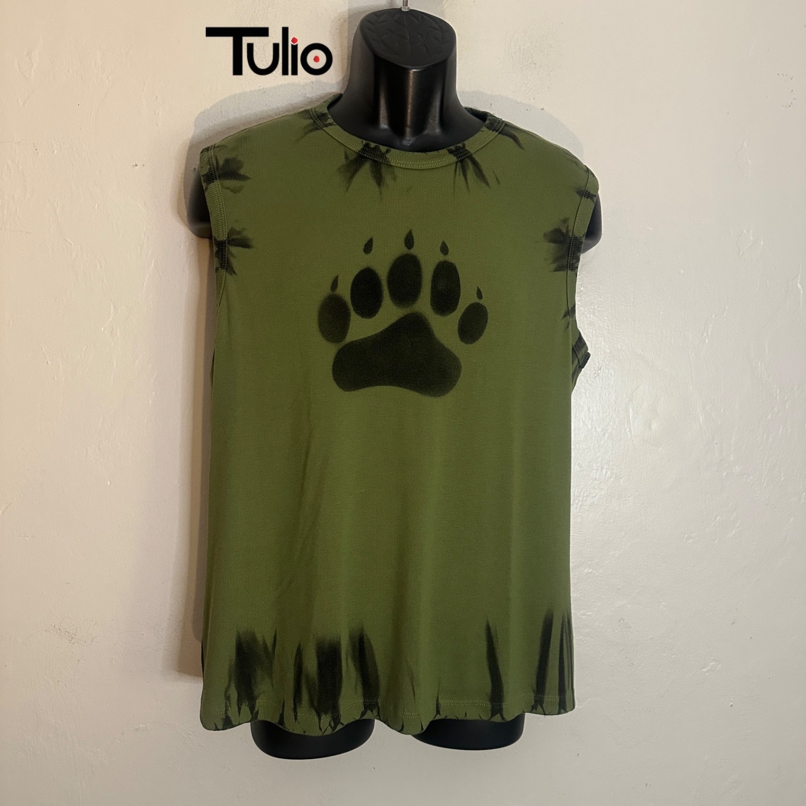 Tulio Sleeveless T Shirt XL Gently worn 96% cotton/4% elastane ribbed fabric gallery