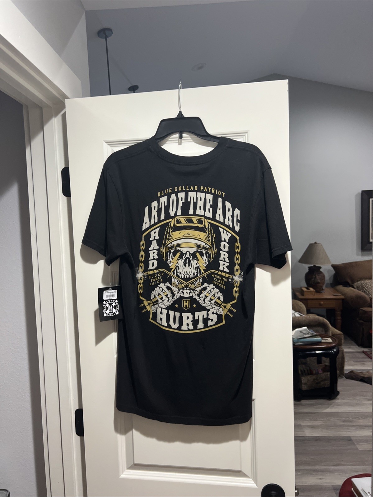 Howitzer Blue Color Patriot ART of The ARC Men’s T-shirt Black Medium gallery