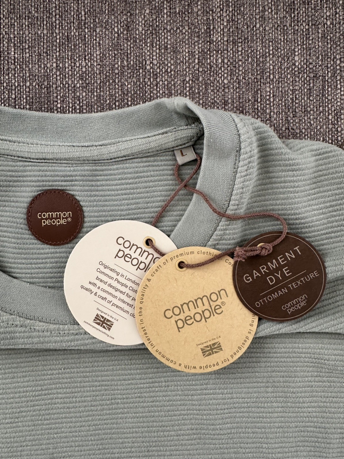 Common People Ottoman GD Tee Men's Size Large Sage New with Tags gallery