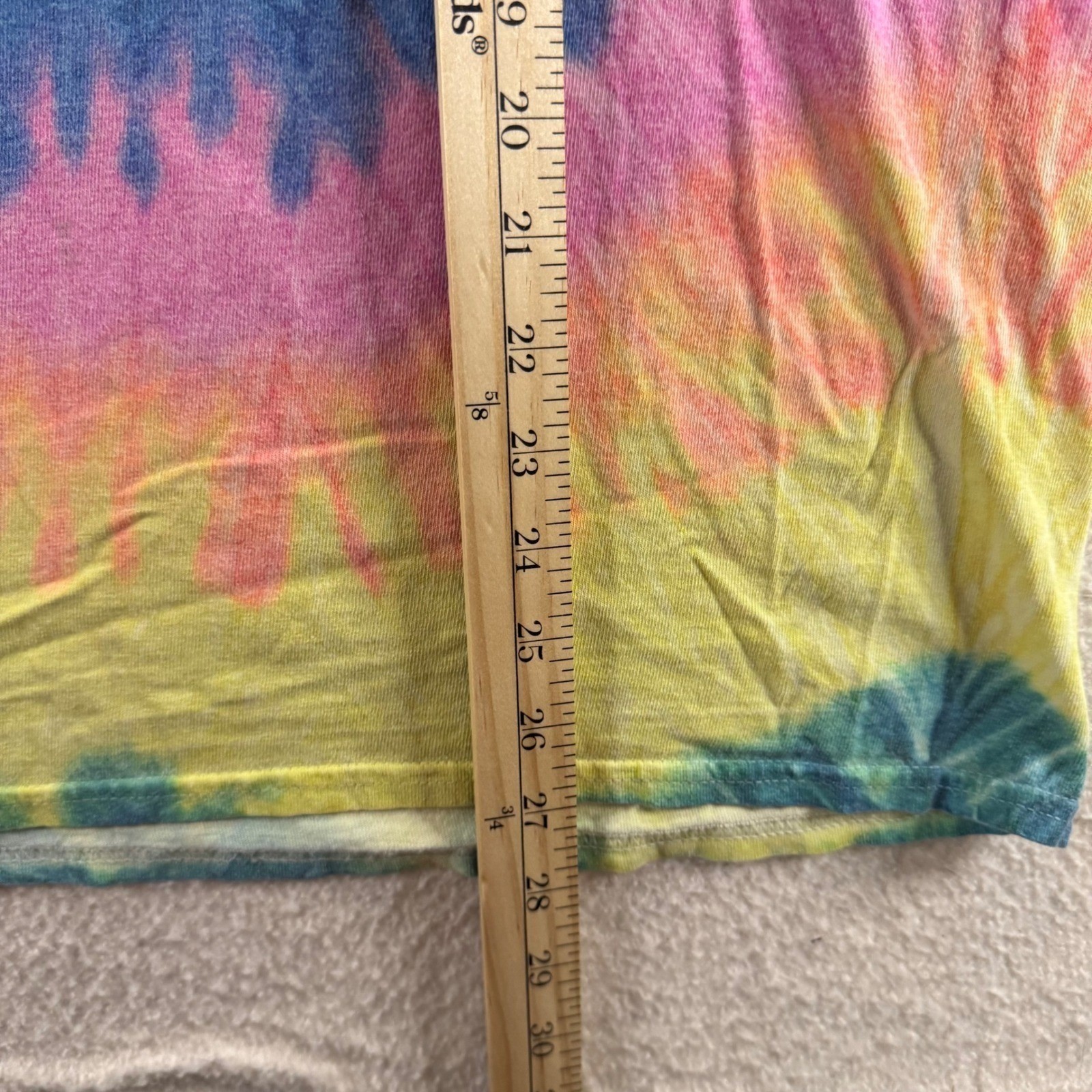 Gildan Cocoa Beach Florida T-Shirt Unisex Large Multicolor Good Tie Dye Sun Y2K gallery