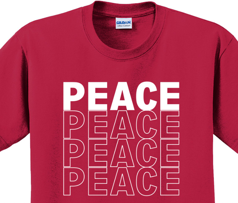 Peace Christmas Holiday T-Shirt Short Sleeve Graphic tee Unisex Apparel Designs gallery