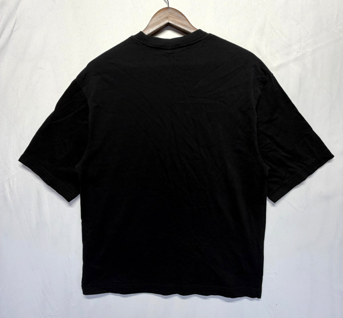 H&M Oversized Fit T Shirt Mens XS Black Cotton Outdoor Casual Everyday Wear gallery