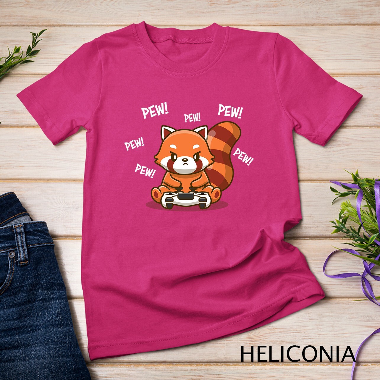 Red Panda Unisex T-shirt gallery