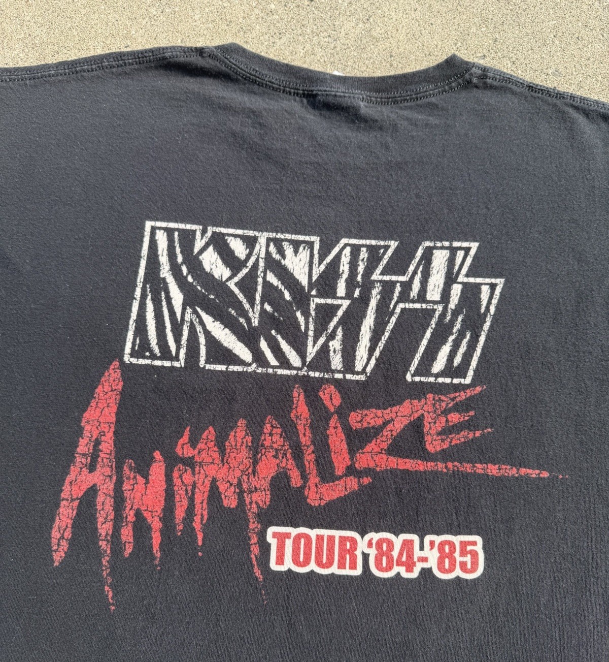 Vintage 90s 00s Kiss Anamialize Band Tour Music Promo T-Shirt Size XL Anvil gallery