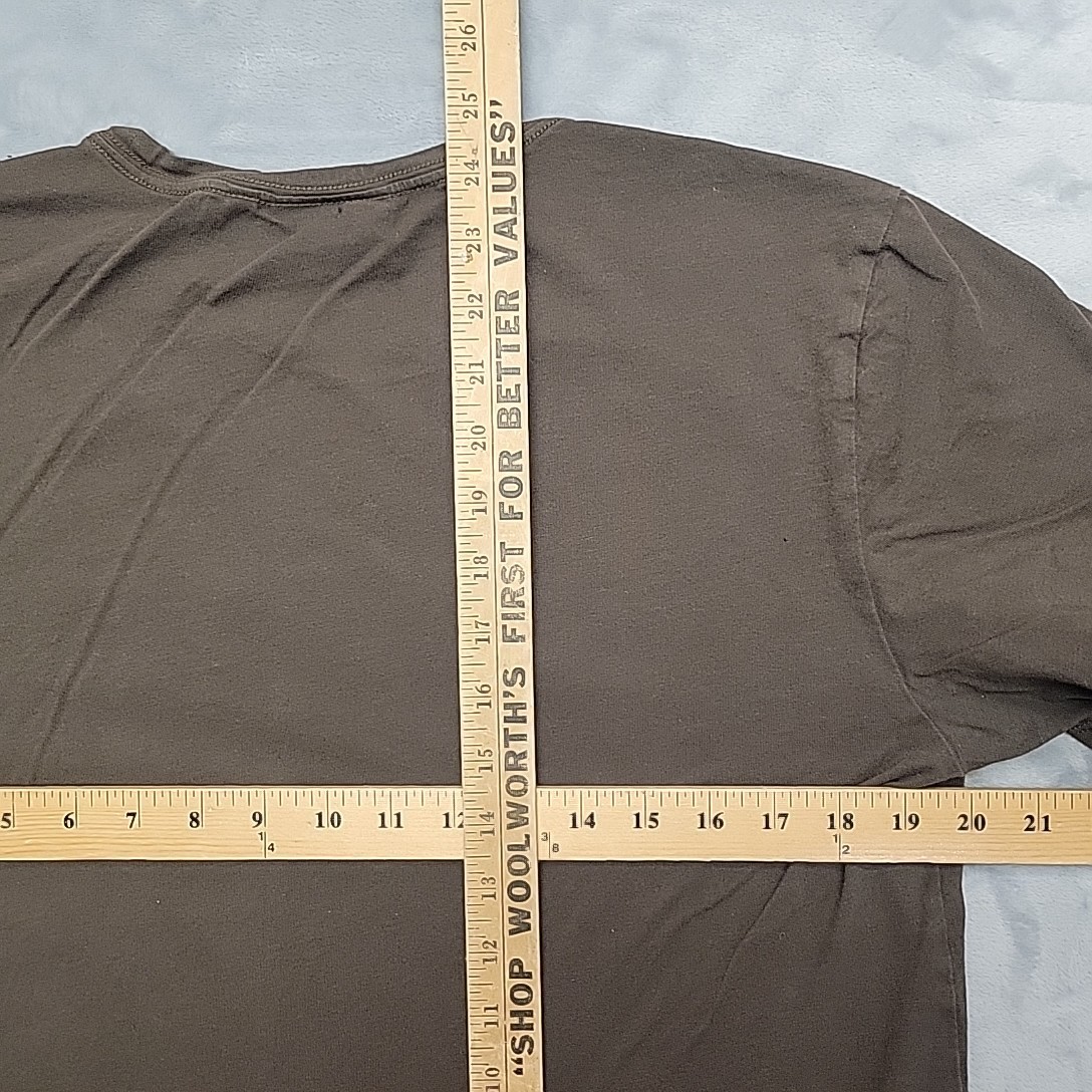 Fjall Raven Shirt Mens Medium Brown Ovik Crewneck Pocket Work Outdoors TEE gallery