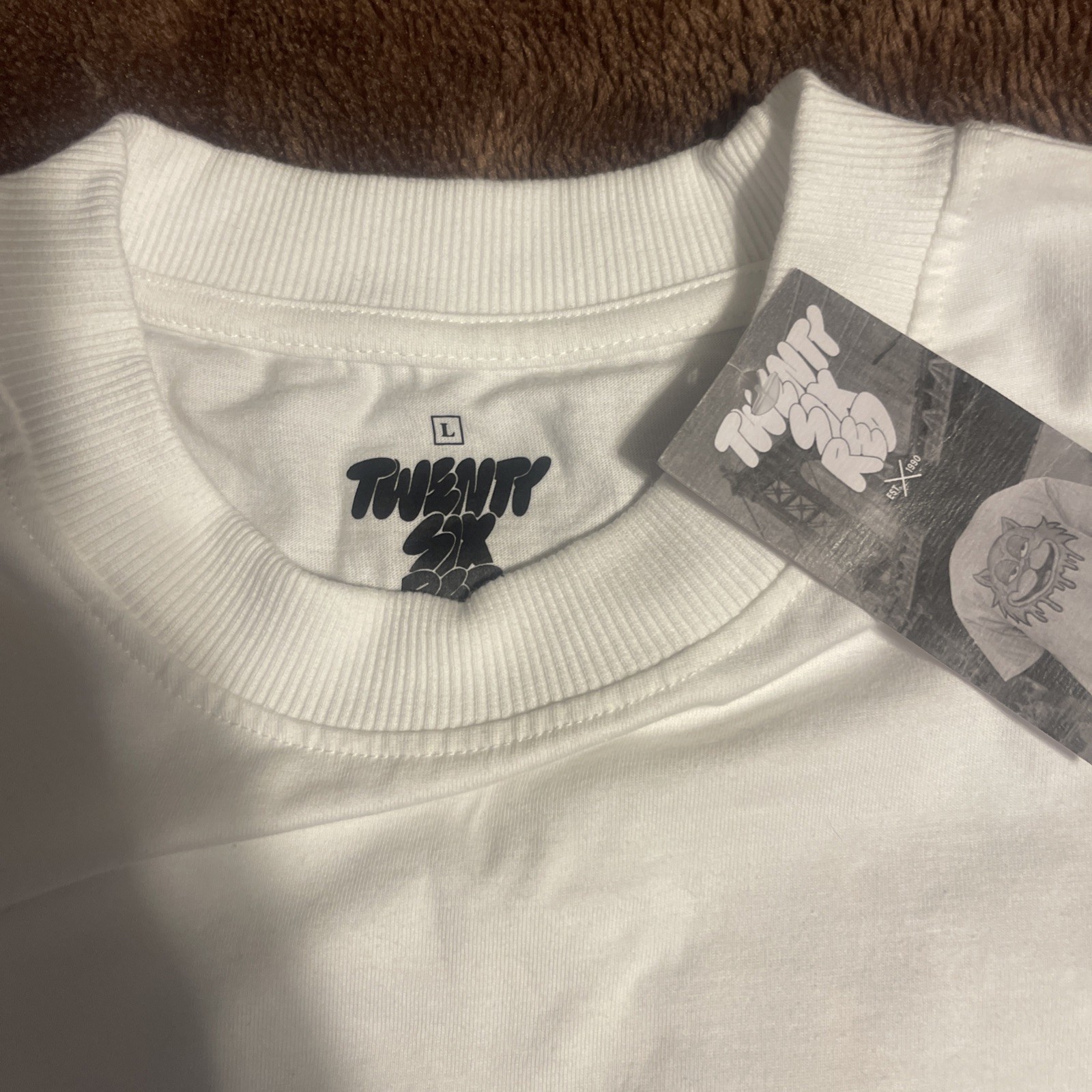 26red 250 GSM 100% Cotton Heavyweight T-shirt True to Size Fit Ribbed Crew Neck gallery