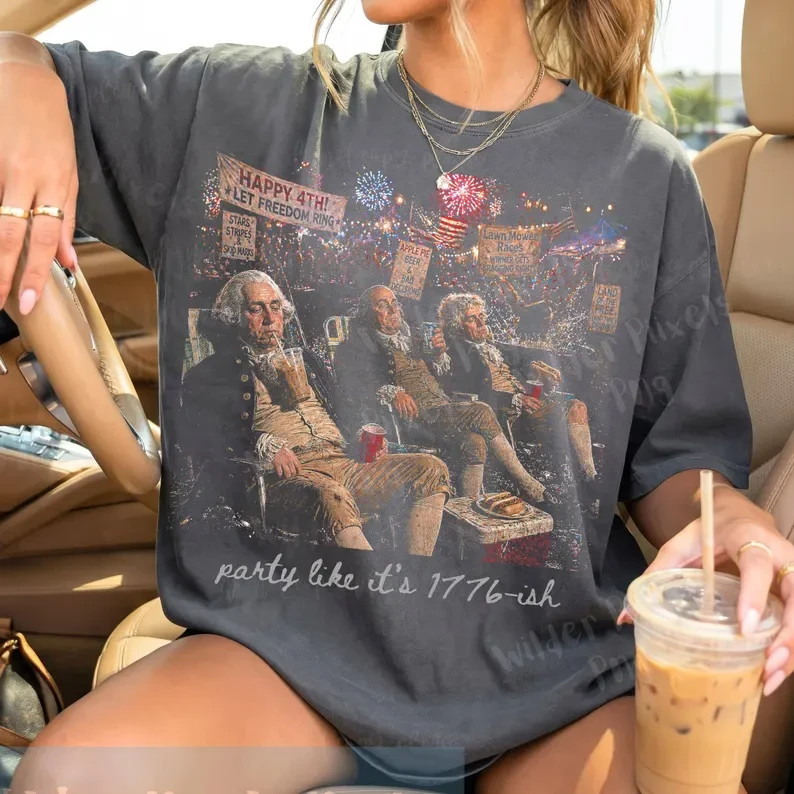 Party It's 1776-ish Cowboy Frog Shirt ,Unhinged, world events,Sarcastic Politcal gallery