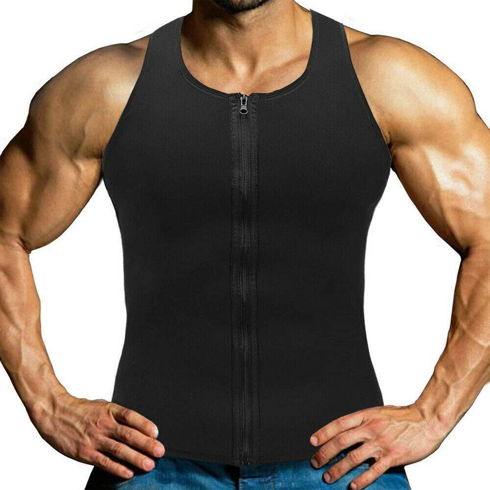 Men's Slimming Shapewear Hot Neoprene Vest Body Shaper Sweat Shirt Waist Trainer gallery