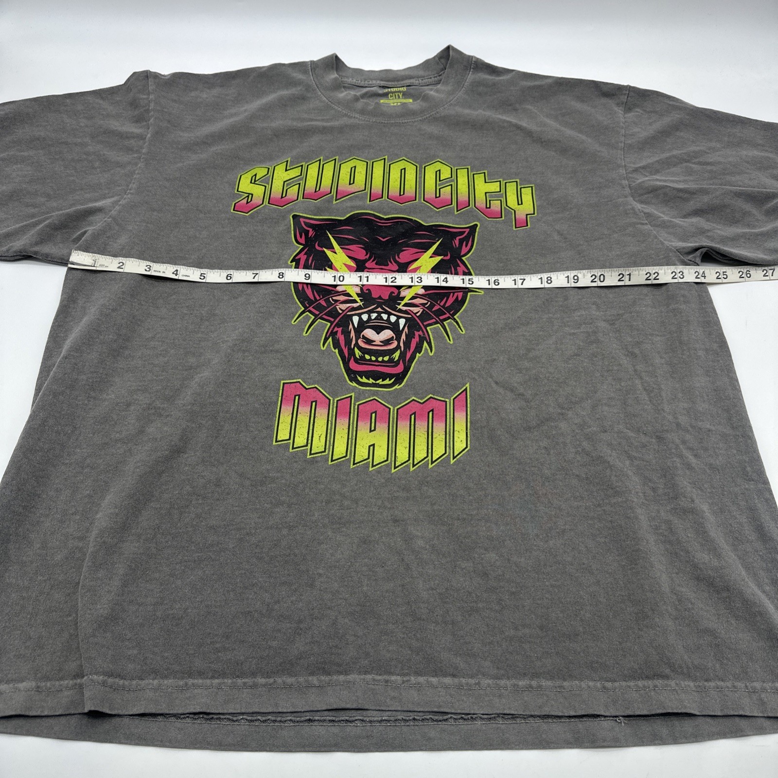 Studio City T-Shirt Men XL Gray Graphic Print Logo 100% Cotton ..#32941 gallery