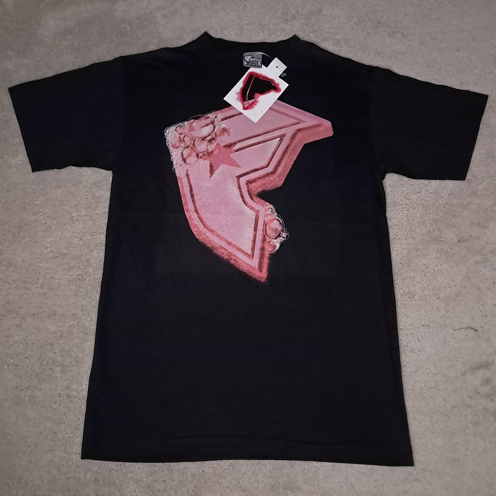 Rare Vtg Y2K Famous Stars & Straps T-shirt Mens Small F Logo Fight Club Theme