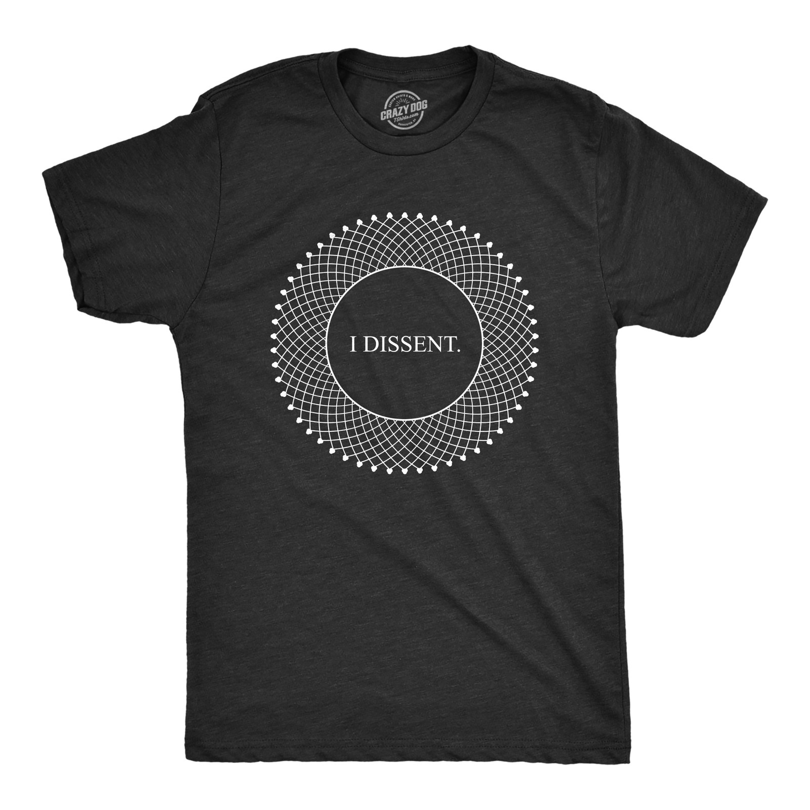 Mens I Dissent T Shirt RBG Ruth Bader Ginsburg Lace Collar Graphic Novelty Tee gallery