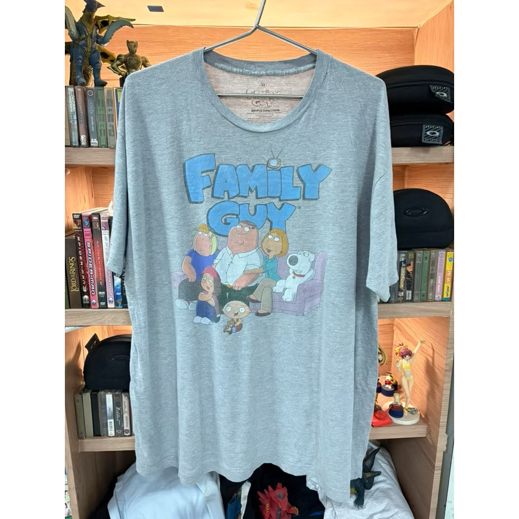 Family Guy Shirt 2XL Ripple Junction Gray Cartoon Tee Peter Griffin Pit To Pit 2 gallery
