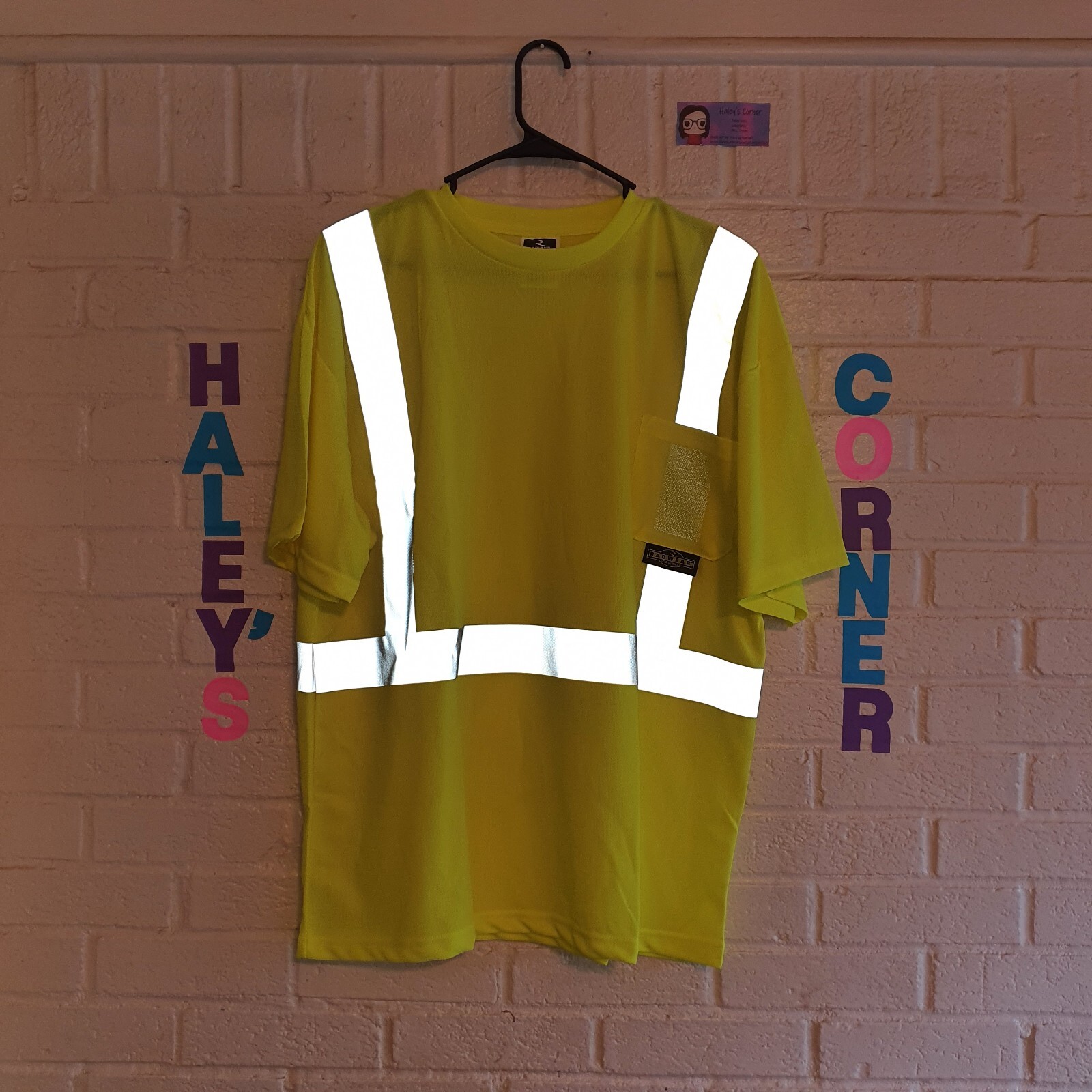 RADIANS Rad Wear Ansi Class 2 Hi Vis Green Safety T-shirt 2xl gallery