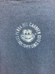 Senor Frog’s (Surfboard Repair) Navy Blue Large Cotton T Shirt T19