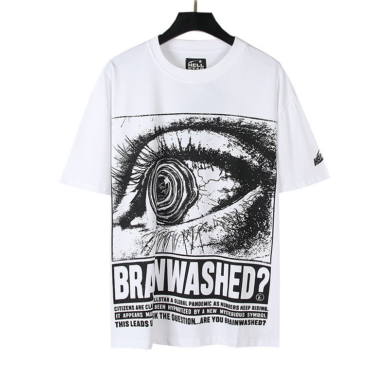 Hellstar Loose Fit High Street Trendy Sports T Shirt for Men and Women gallery