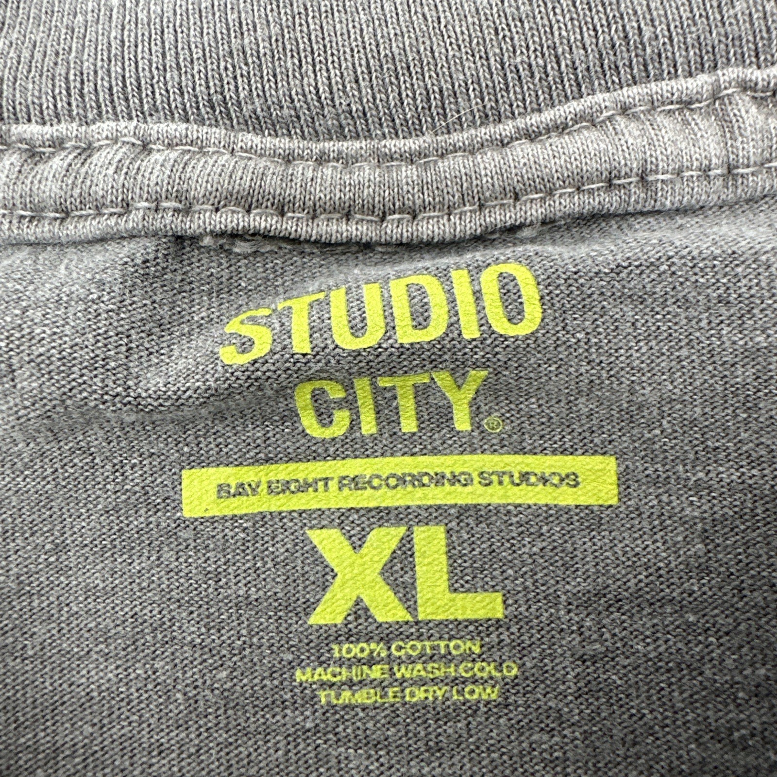 Studio City T-Shirt Men XL Gray Graphic Print Logo 100% Cotton ..#32941 gallery