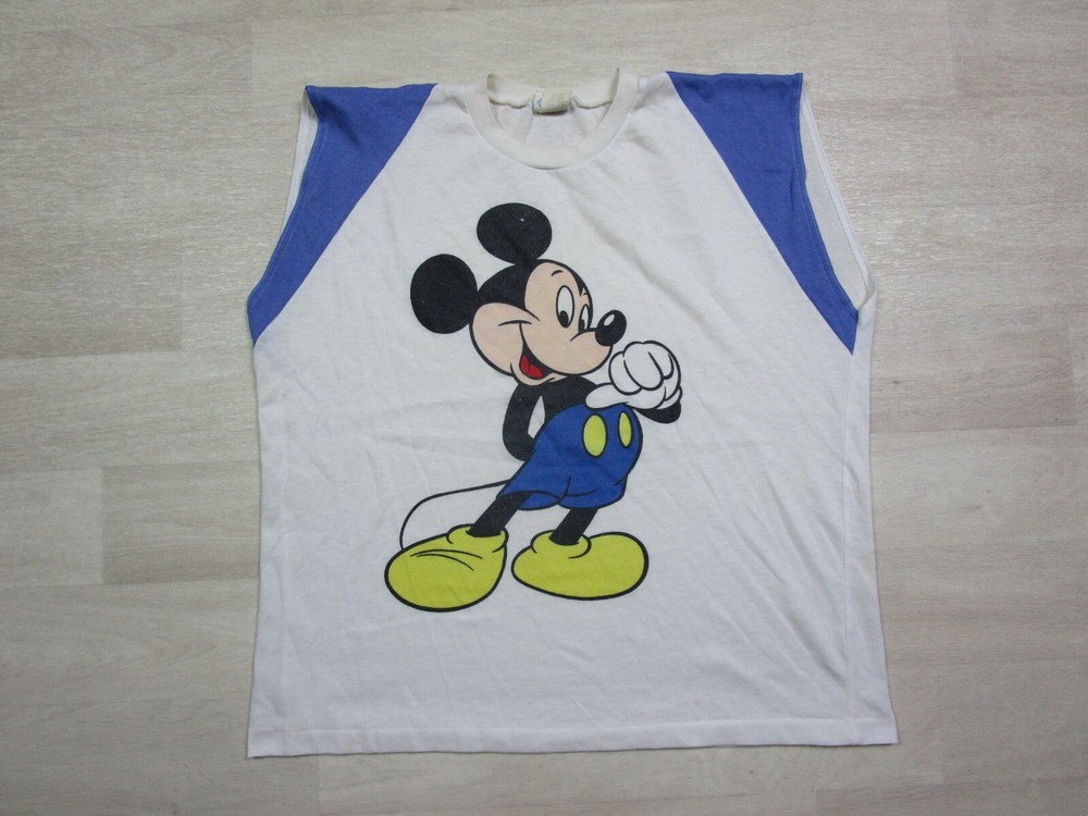 Vintage Walt Disney Mickey Mouse (M) Men’s 1980’s Graphic T Shirt USA Cartoon