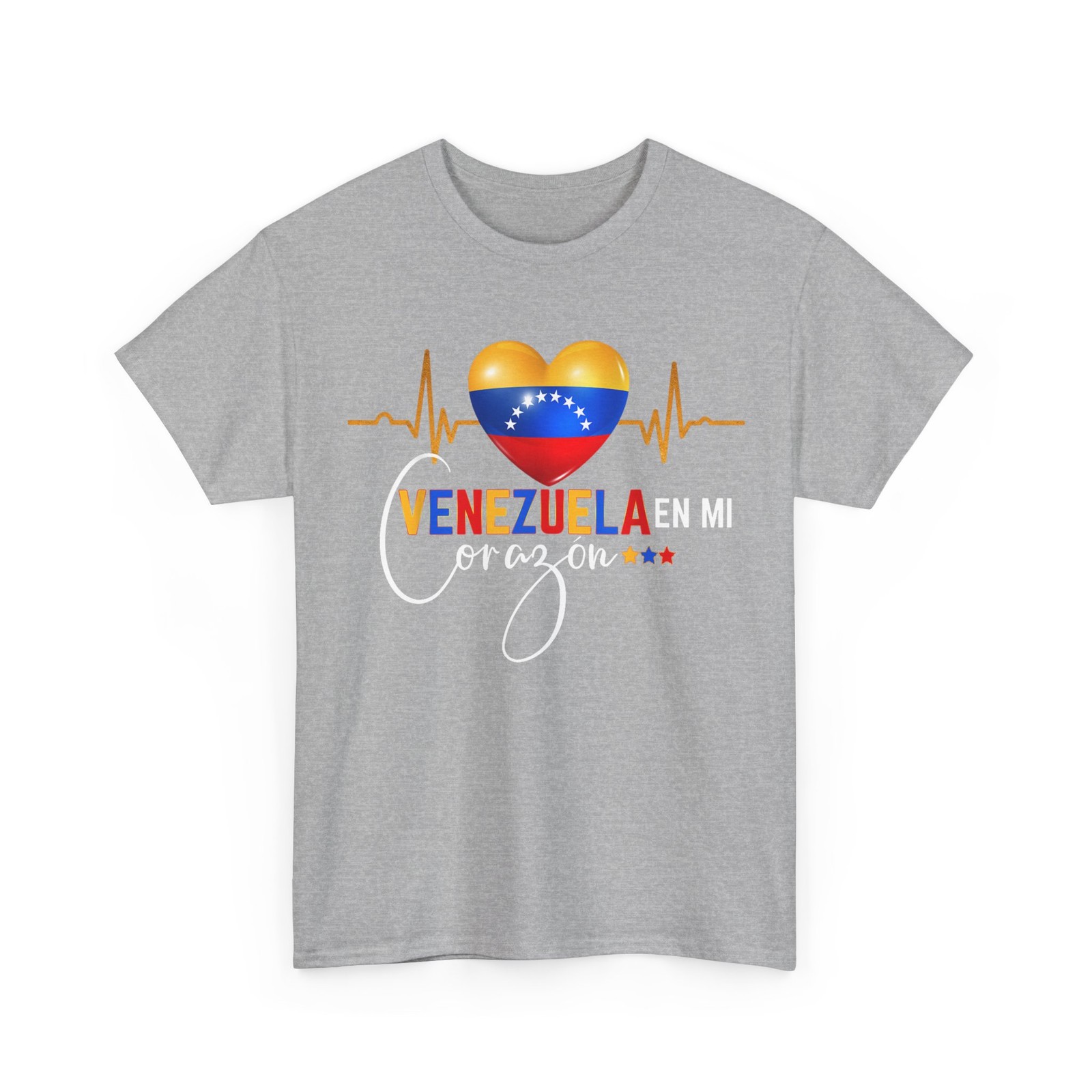 Venezuela en el Corazon Venezuelan Pride T-Shirt Small