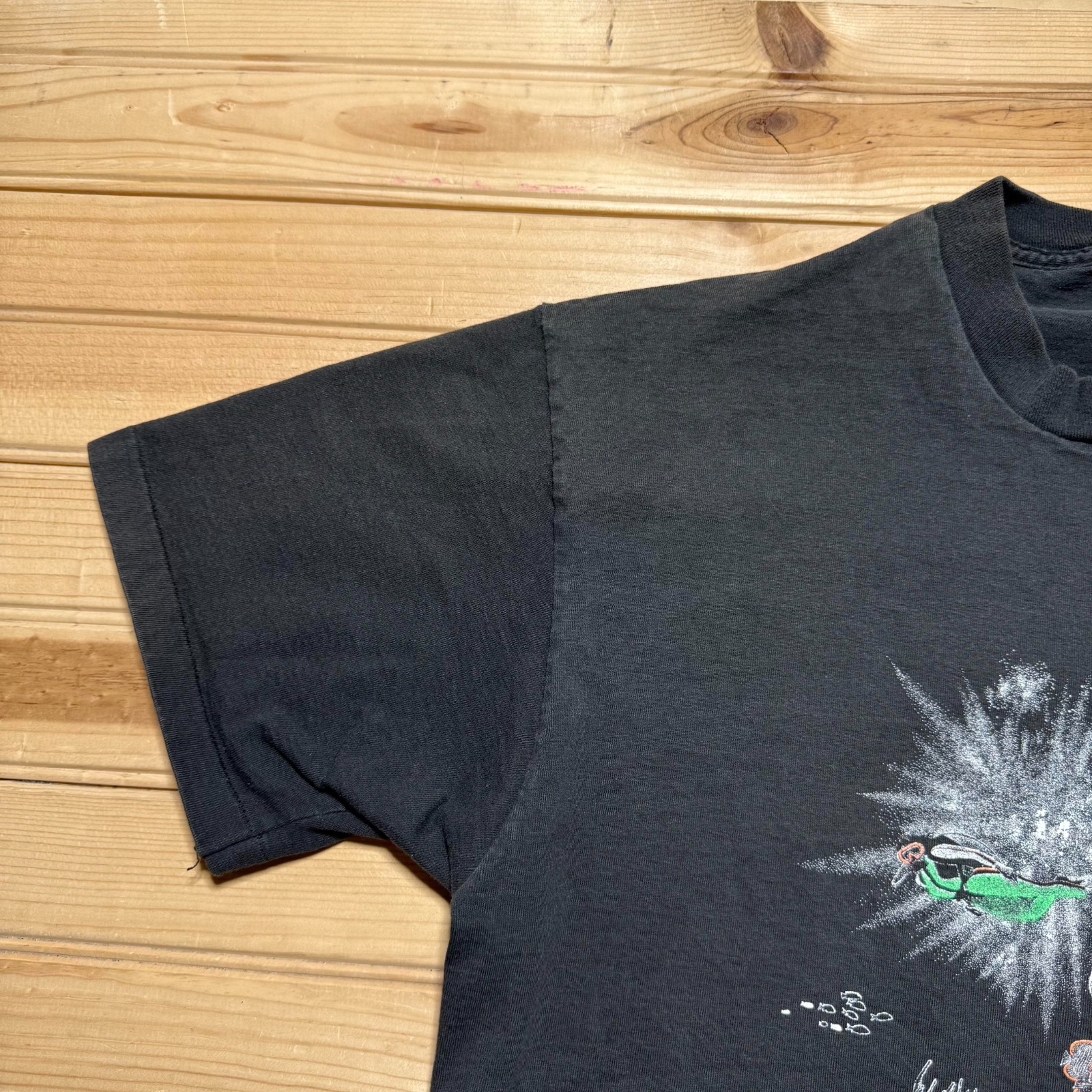 Vintage 90s California Scuba Diver Ocean Marine Life Souvenir T-Shirt USA - XL gallery