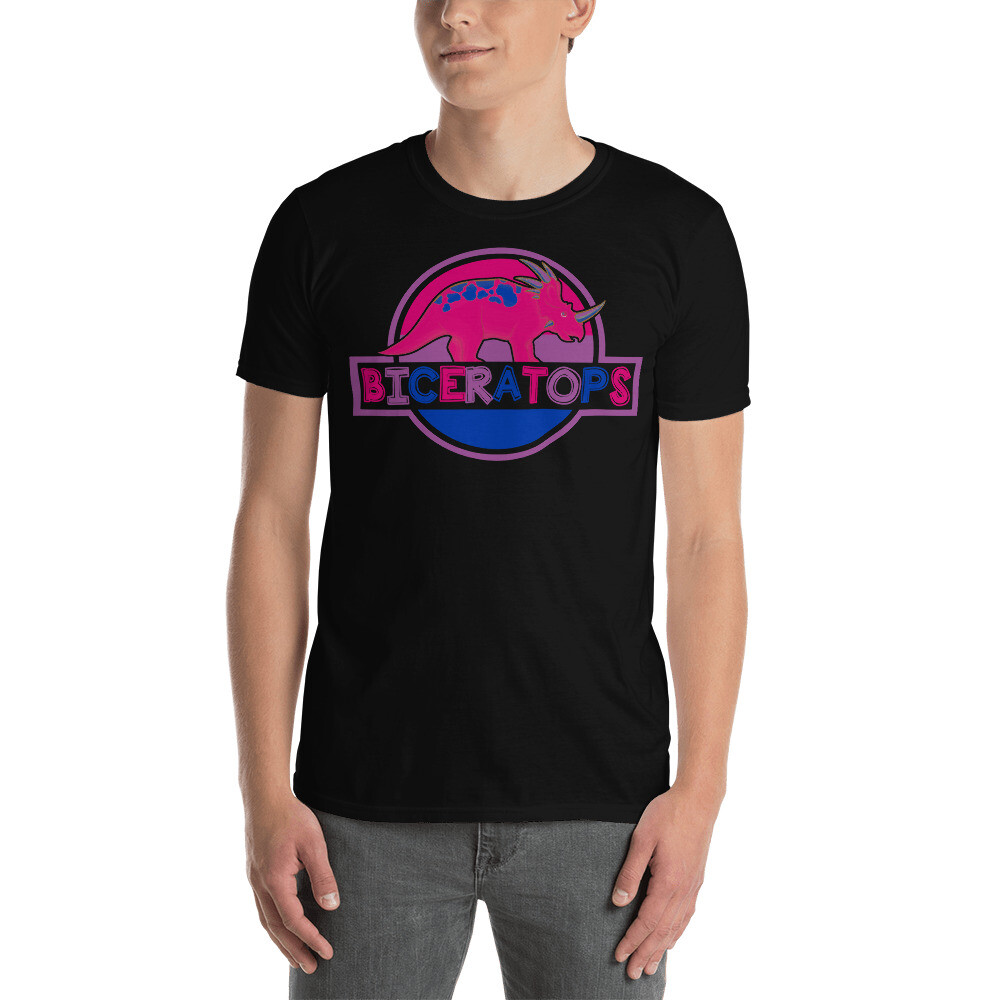 Pride Bisexual Flag Biceratops Proud LGBT Bisexual Shirt gallery